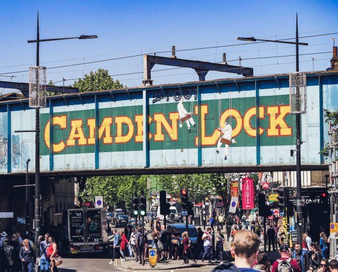 The iconic Camden Highline in Camden, North London