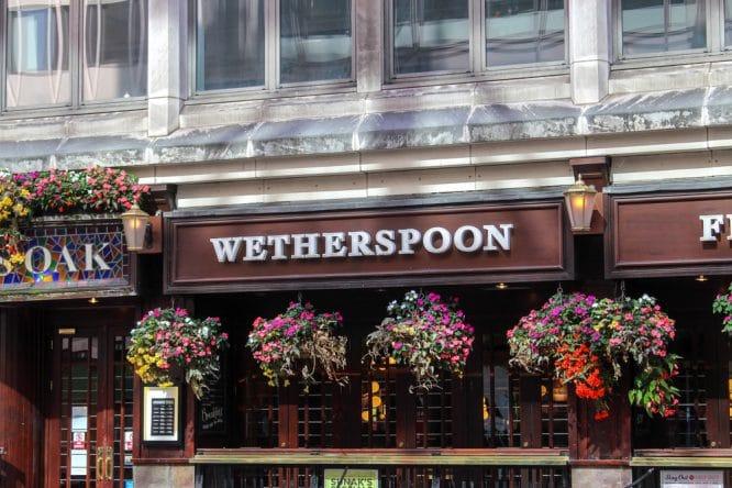 The exterior of a Wetherspoons in Holborn, London